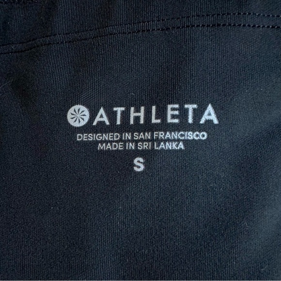 Athleta All In Capri Leggings Zip Pocket Drawstring High Waist Black Size Small - Picture 9 of 9